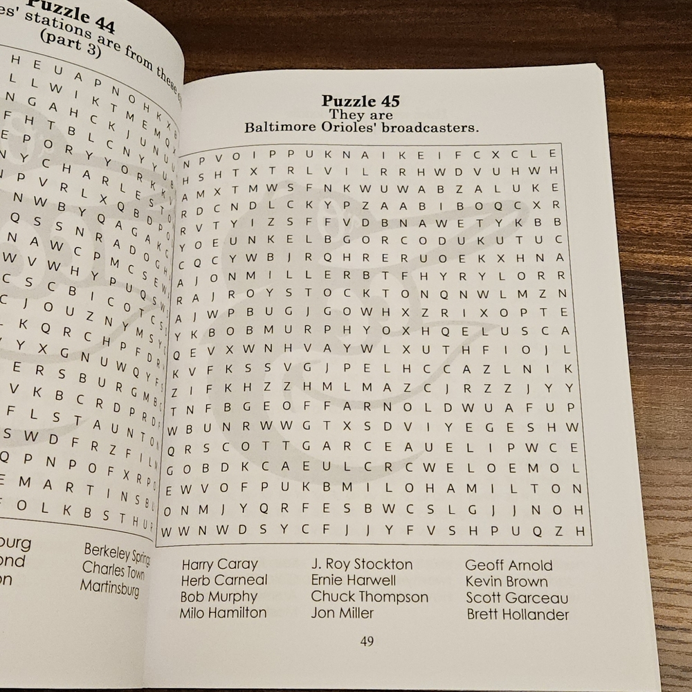 Baltimore Orioles Word Search and Trivia Book Set - Picture 5 of 5